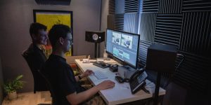 Tyler Fordham in the Edit Suite at Tommirock