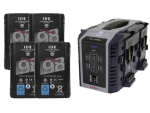 IDX quad charger + 4 V lock batteries for rental IDX Charger + 4x IDX V-mount batteries for hire in Newcastle Australia at Tommirock Studios