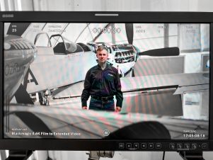 OSEE LCM214-HDR monitor On set for 'The Bomber' with Matt Hall & DoP Joel Black