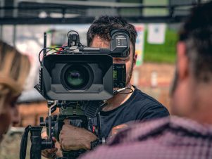 On set with The URSA mini Pro G2 for a TV Commercial