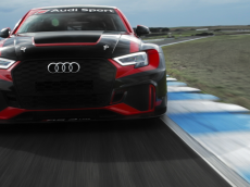Audi RS3 LMS on race track