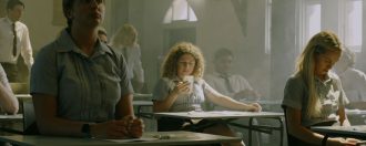 Sitting school exams - cooked film