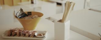 Susuru food on table