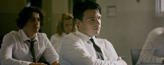 Sitting school exam for Cooked movie