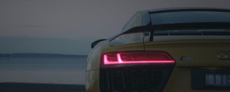 Yellow Audi R8 V10