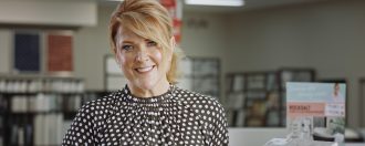Naomi Finlay featuring in Beaumont Tiles TVC