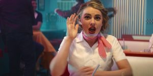 Hudson Rose performing in Iconic Music Video