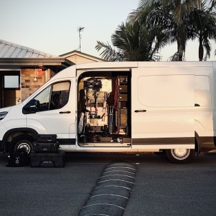 On set during filming of 'A Place In the Middle of Nowhere" with the Tommirock crew Gaffer Van - On set during filming of 'A Place In the Middle of Nowhere" with the Tommirock crew