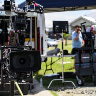Our Grip & Gaffer van On set for the Aztech Solar Commerical Tommirock Van On Set