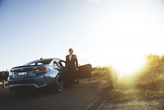 BMW M2 with driver