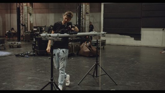Video Production & live stream for DMA's - Directed by Joel Black Joel Black setting up the Dolly track for the DMAS