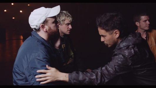 Video Production & live stream for DMA's - Directed by Joel Black Mitta norath checking sound for DMA's